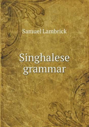 Singhalese Grammar