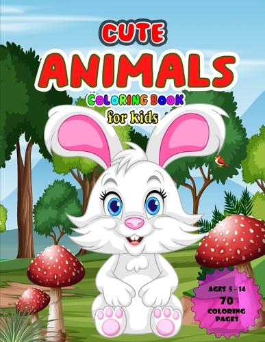 cute animals coloring book for kids: "Charmingly Wild: Coloring Book Magic for Young Artists (Ages 5-14)"