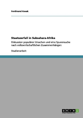 Staatszerfall in Subsahara-Afrika