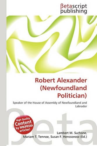 Robert Alexander (Newfoundland Politician)