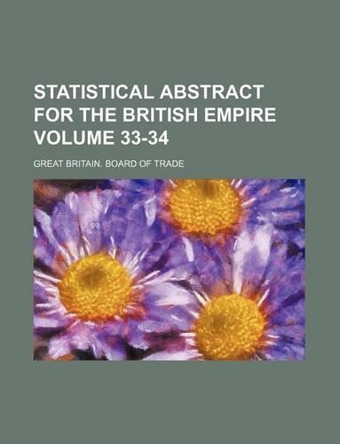 Statistical Abstract for the British Empire Volume 33-34
