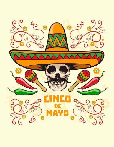 Cinco De Mayo: Music Song Skeleton Journal Book Ruled Lined Page Writing Kid Teen Girl Boy Women Men Funny Diary Record Plan Note Pad Colorful Tattoo Composition N(3 Skull Notebook)