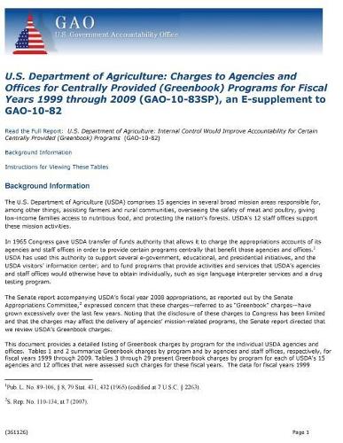 U.S. Department of Agriculture