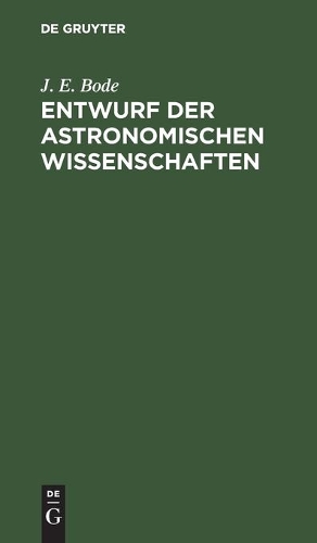 Entwurf Der Astronomischen Wissenschaften
