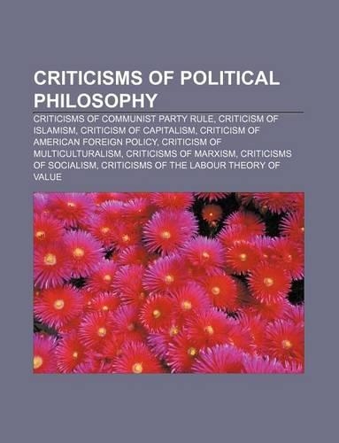 Criticisms of Political Philosophy