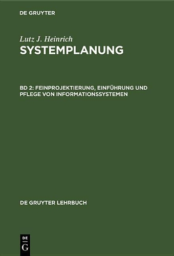 Feinprojektierung, Einführung Und Pflege Von Informationssystemen