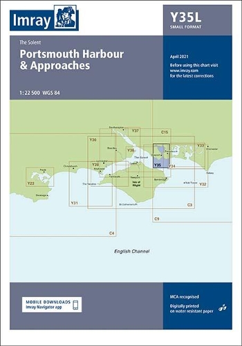 Imray Chart 35 Laminated: Y35 Portsmouth Harbour and Approaches (Small Format)(Y35 LAMINATED Y CHARTS)