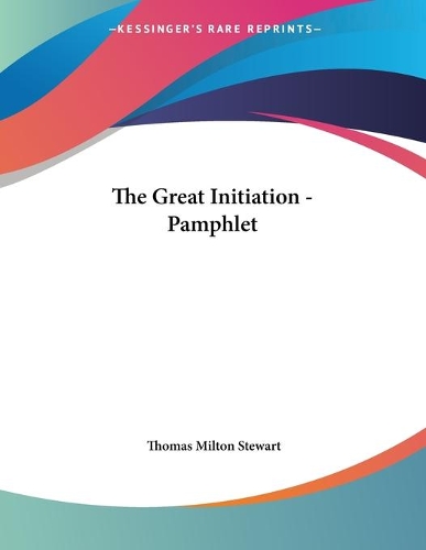 The Great Initiation - Pamphlet
