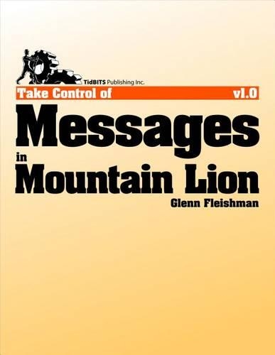 Take Control of Messages in Mountain Lion