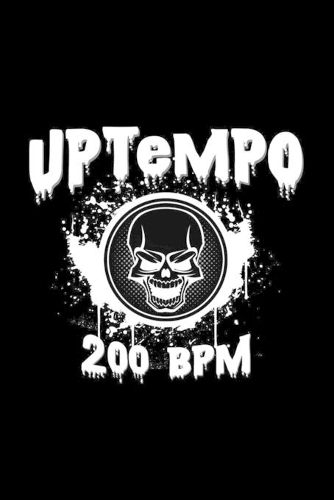 Uptempo 200 BPM: 6x9 Uptempo - grid - squared paper - notebook - notes