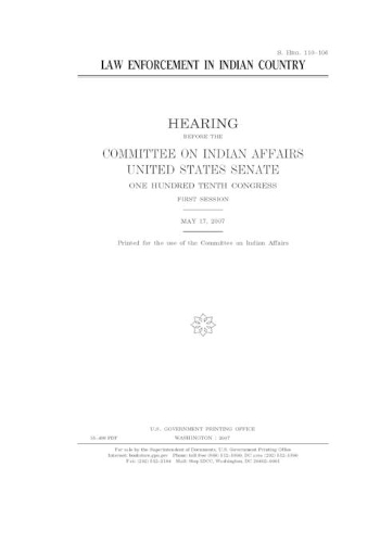 Law enforcement in Indian country