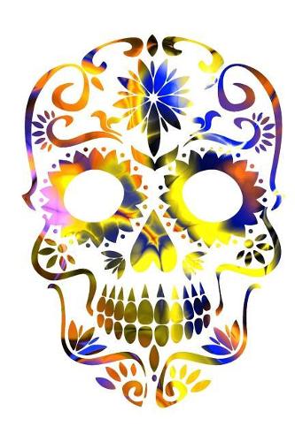 Journal: Yellow Sugar Skull Notebook