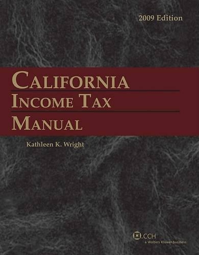 California Income Tax Manual