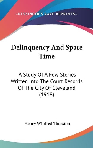 Delinquency And Spare Time