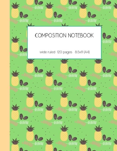 Composition notebook wide ruled 120 pages 8.5x11 (A4)