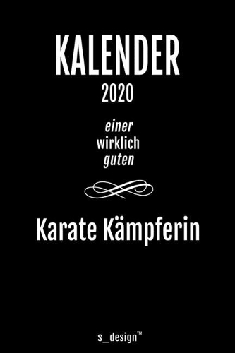 Kalender 2020 für Karate Kämpfer / Karate Kämpferin