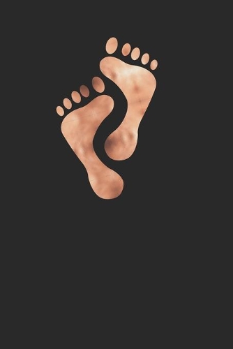 Rose Gold Beautiful Feet 120 Page Notebook Lined Journal