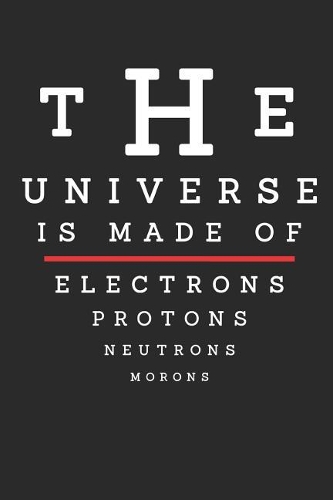 The Universe Is Made of Electrons Protons Neutrons Morons