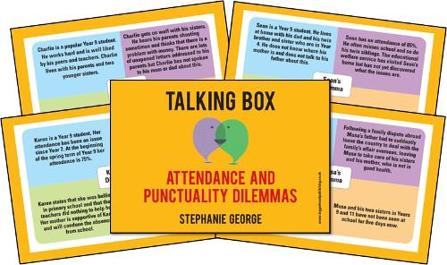 Talking Box: Attendance and Punctuality: 38 cards to encourage discussion of issues relating to attendance and punctuality
