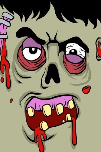 Creepy Halloween Monster Lined Notebook