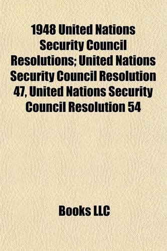 1948 United Nations Security Council Resolutions