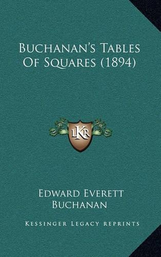 Buchanan's Tables of Squares (1894)