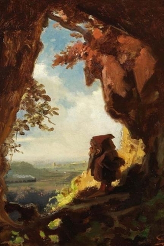 Carl Spitzweg, Gnome Watching Railway Train Journal: Take Notes, Write Down Memories in this 150 Page Lined Journal