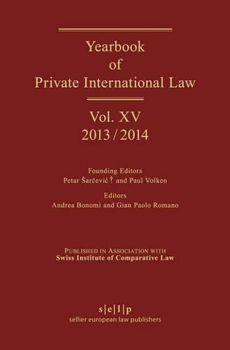 Yearbook of Private International Law: Volume XV (2013/2014)(15 Yearbook of Private International Law)