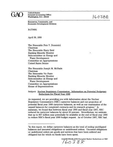 Nuclear Regulatory Commission