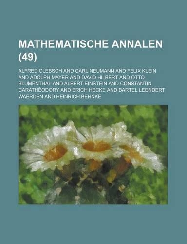 Mathematische Annalen (49): (English)