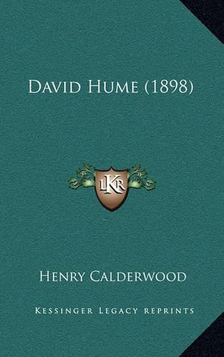 David Hume (1898): (English)