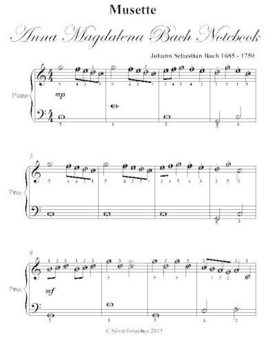 Musette Anna Magdalena Bach Notebook Easiest Piano Sheet Music