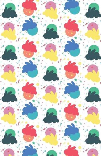 A5 Lined Notebook 110 Pages: Funny Ruled Journal Cute Rabbit Bunny Own Pet Lover Happy Easter Eggs 082. Cute Unique Student Teacher Blank Scrapbook/ Composition/ Planner Great F