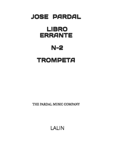 Jose Pardal Libro Errante N-2 Trompeta