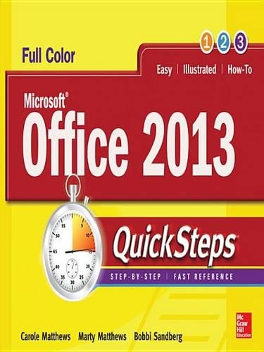 Microsoft(r) Office 2013 Quicksteps