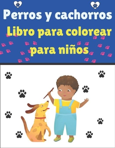 Perros y cachorros Libro para colorear para niños