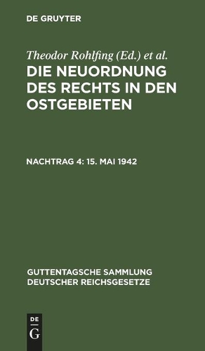 15. Mai 1942: (220 Guttentagsche Sammlung Deutscher Reichsgesetze)