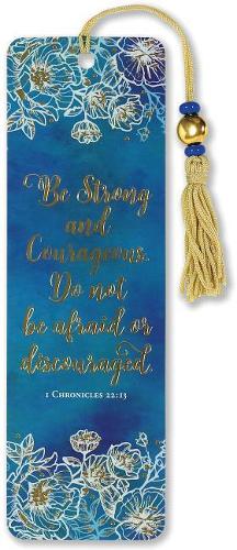 Beaded Bkmk Be Strong & Courageous
