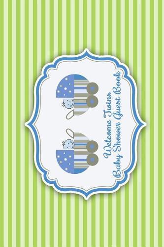 Welcome Twins Baby Shower Guest Book