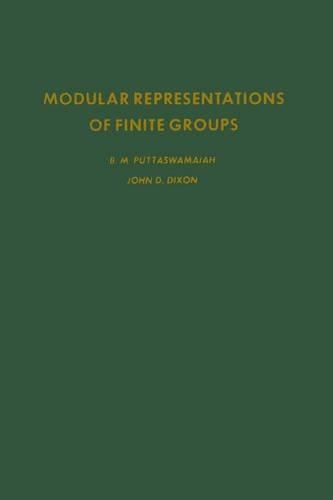 Modular Representations of Finite Groups: (73 Pure and Applied Mathematics)