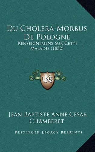 Du Cholera-Morbus De Pologne
