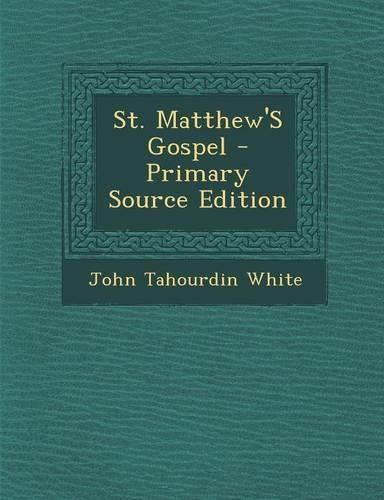 St. Matthew's Gospel