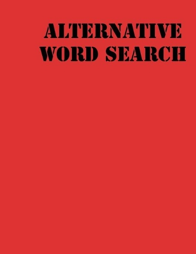 alternative Word Search: large print puzzle book .8,5x11, matte cover, red,55 Music Activity Puzzle Book with solution