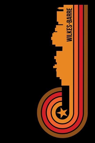 Wilkes-Barre: 6x9 College Ruled Notebook to Write in with Skyline of Wilkes-Barre, Pennsylvania