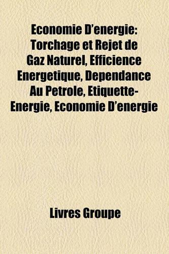 Economie D'Energie: Torchage Et Rejet de Gaz Naturel, Efficience Energetique, Dependance Au Petrole, Etiquette-Energie, Economie D'Energie(French)