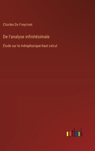 De l'analyse infinitésimale