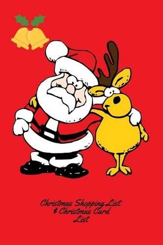Christmas Shopping List & Christmas Card List: Santa Cover Holiday Shopping List - Christmas Card Recorder & Address Book - Organizer, Notebook, Planner - Keep Track of the Gifts and Cards You Se(English)