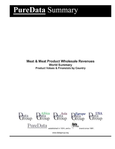 Meat & Meat Product Wholesale Revenues World Summary: Product Values & Financials by Country(1750 Puredata World Summary)