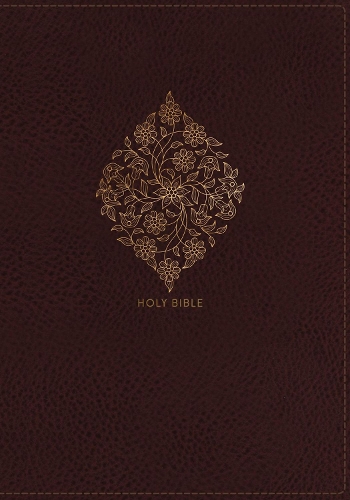 NKJV, Deluxe Reference Bible, Personal Size Giant Print, Leathersoft, Burgundy, Thumb Indexed, Red Letter, Comfort Print