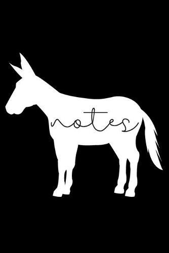 Notes: Elegant Donkey Notebook 6x9, Perfect Gift For Farm Animal Lovers, Notebook for Homework, Doodles, or Office Work, 120 Pages